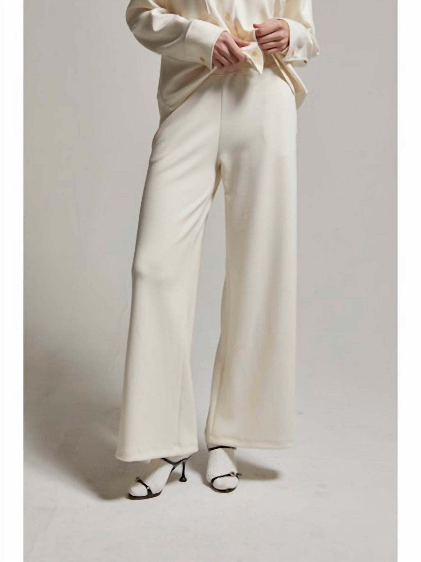 Asher - Cassie Interlock Wide Leg Pants