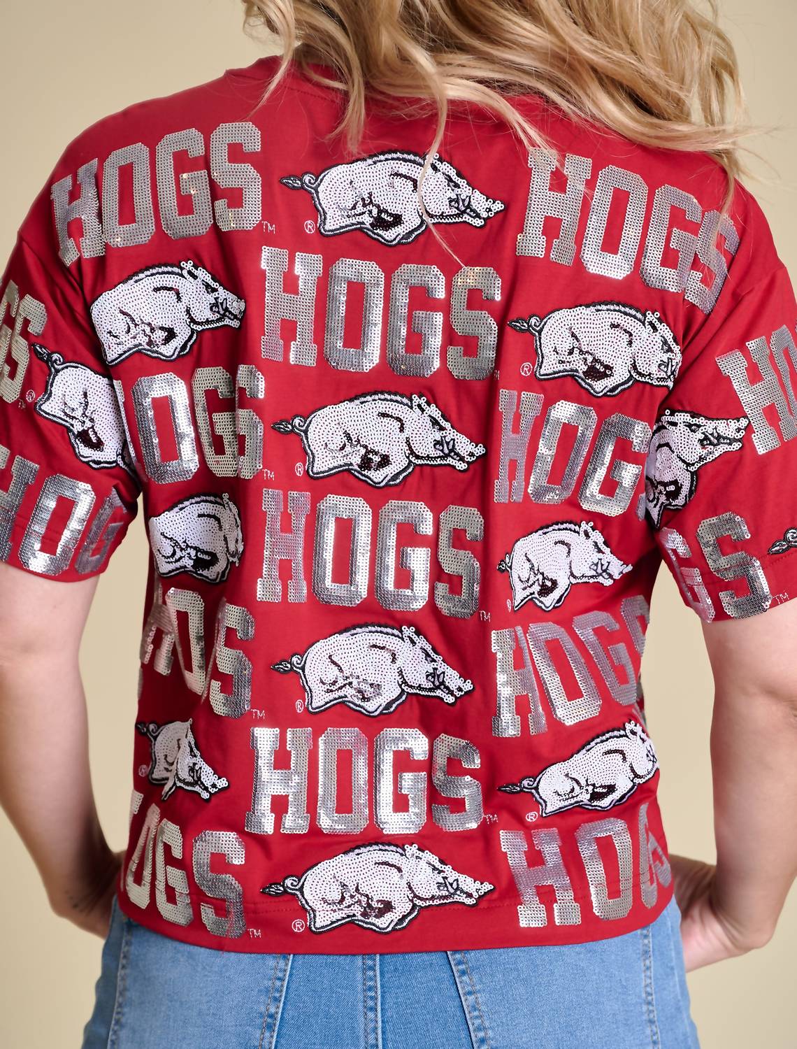 Stewart Simmons - The Sequin Repeat Tee Arkansas
