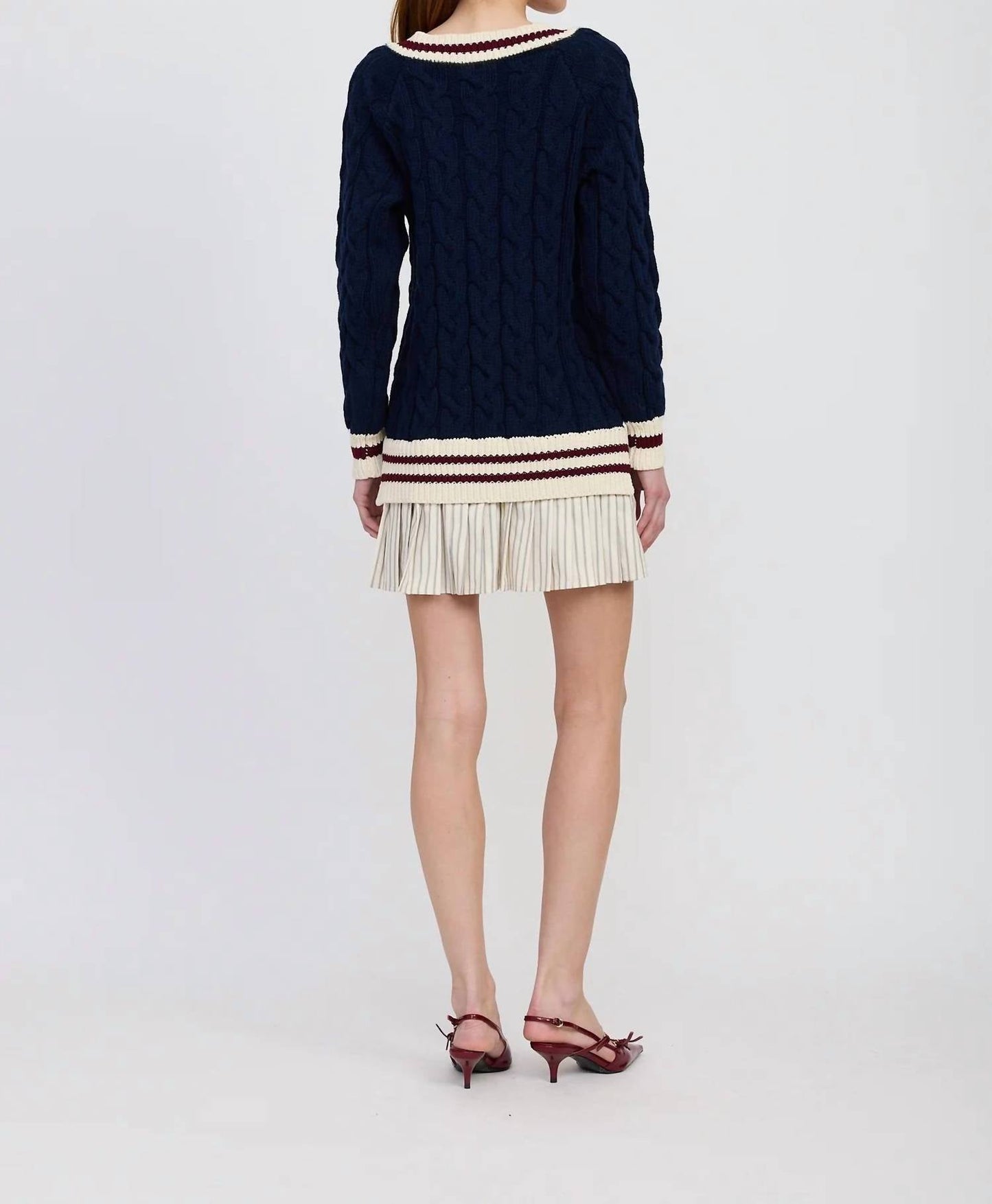 En Saison - Knox Mixed Media Mini Dress