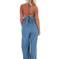 Day + Moon - Take Time Off Halter Jumpsuit