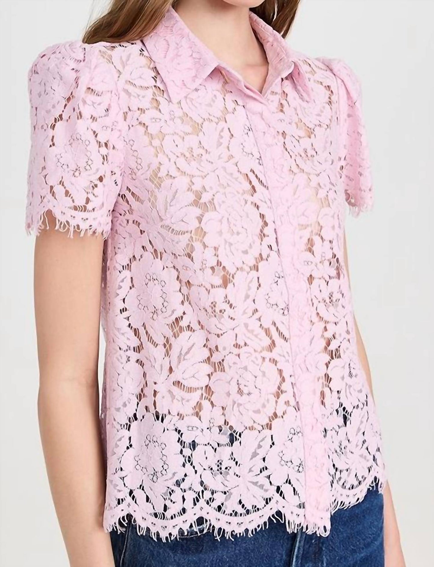 Generation Love - Murphy Lace Button Front Blouse