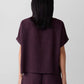 Eileen Fisher - Woven Plissé Dolman Sleeve Top