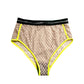 Titov - Women's Natasha High Rise Mesh Underwear With Neon Trim