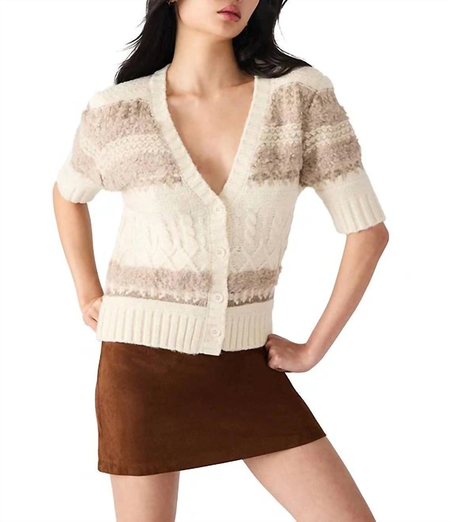 Steve Madden - Tibi Short Sleeve Cardigan