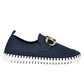 Ilse Jacobsen - Women's Suede Slip On Buckle Sneakers
