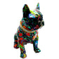 Interior Illusions - Painted Standing Flower French Bulldog w/Necklace - 11" tall - Interior Illusions Plus