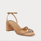 Loeffler Randall - Women's Olivia Leather Knot Mid Heel Sandal