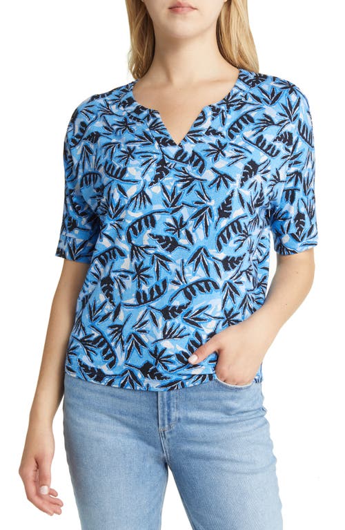 niczoe-coastal-vines-palm-print-top-blue-multi