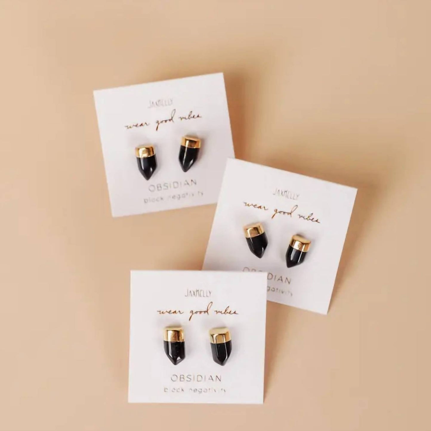 Jaxkelly - Women's Gold Dip Earrings