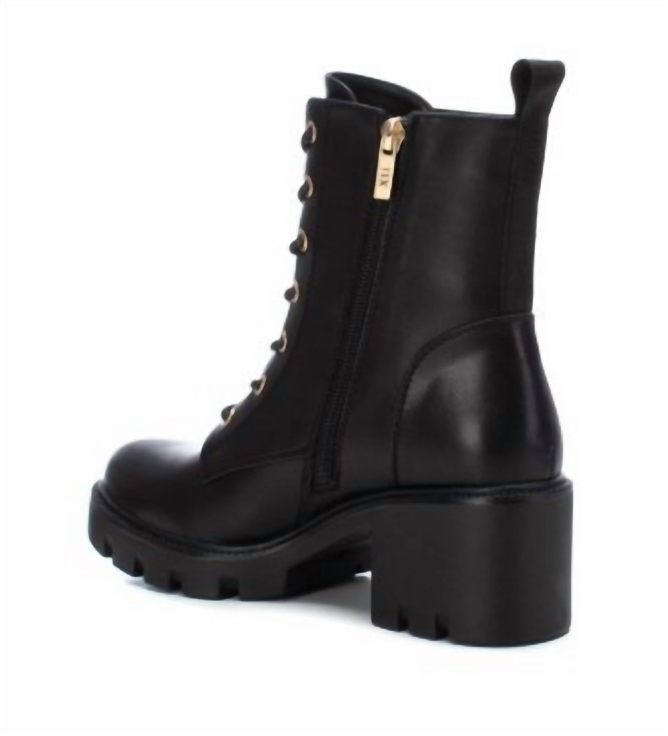 Xti - Women's Lace-Up Chunky Booties