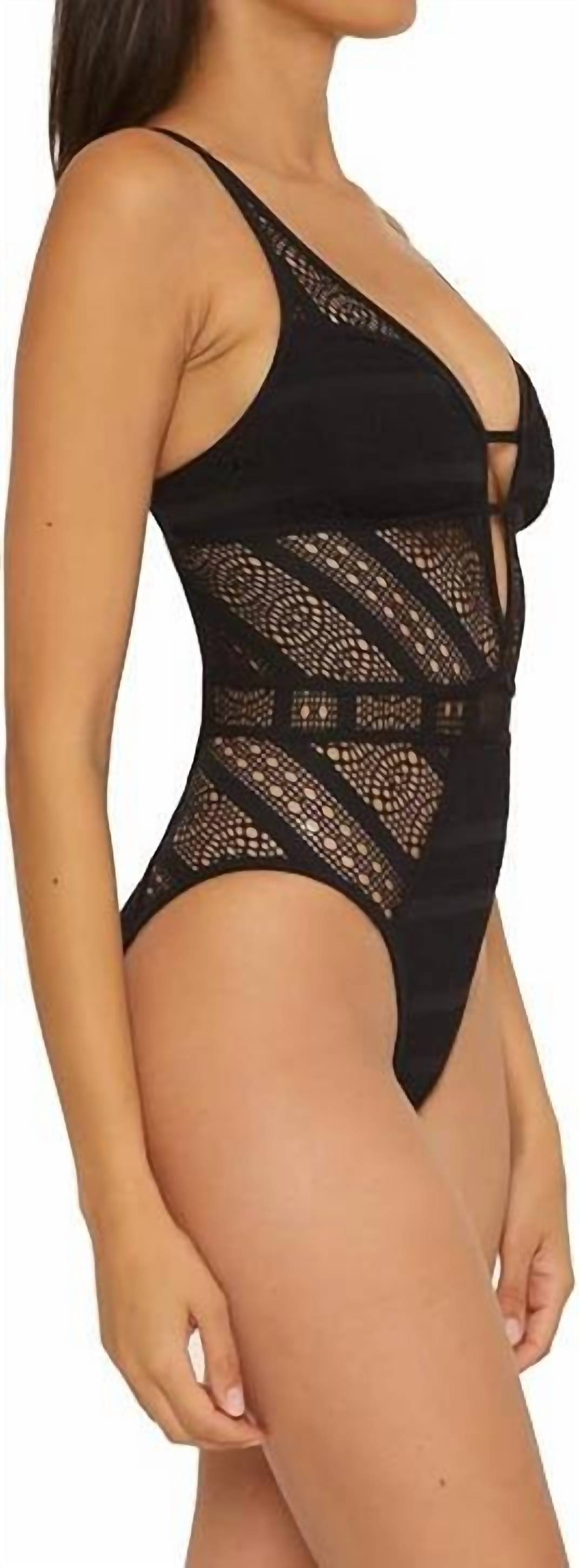 Becca By Rebecca Virtue - Color Play Cochet Paislee High Leg One-piece Swimsuit