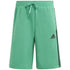 adidas-mens-3-stripes-fleece-shorts-green-small