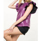 Thml - Feminine Flair Leather Top