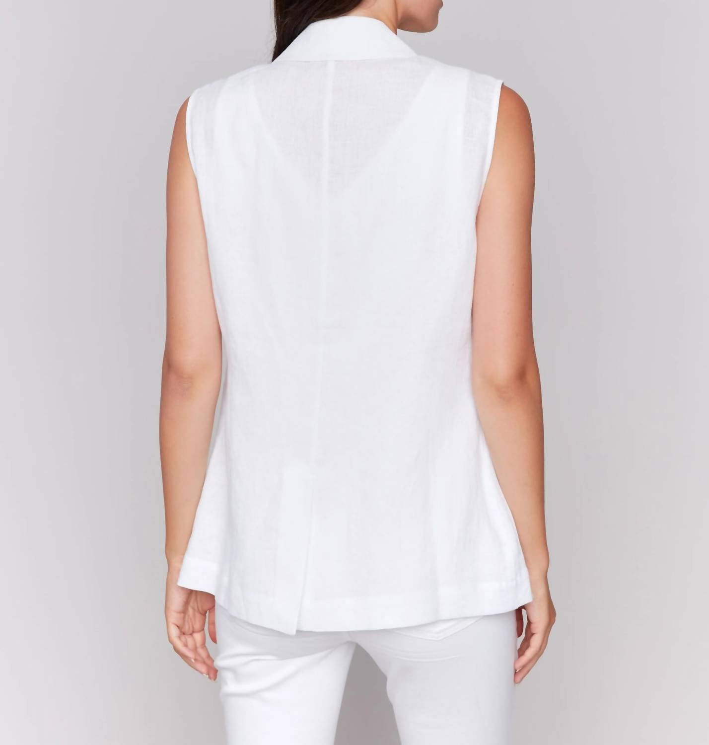 Charlie B - Linen Blend Vest