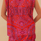 Farm Rio - Scarf Shoulder Pad Blouse