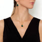 Avenue Chic - Women's Tiny Orchid Drop Pendant Necklace