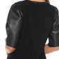 Joseph Ribkoff - Faux Leather Puff Sleeve Dress