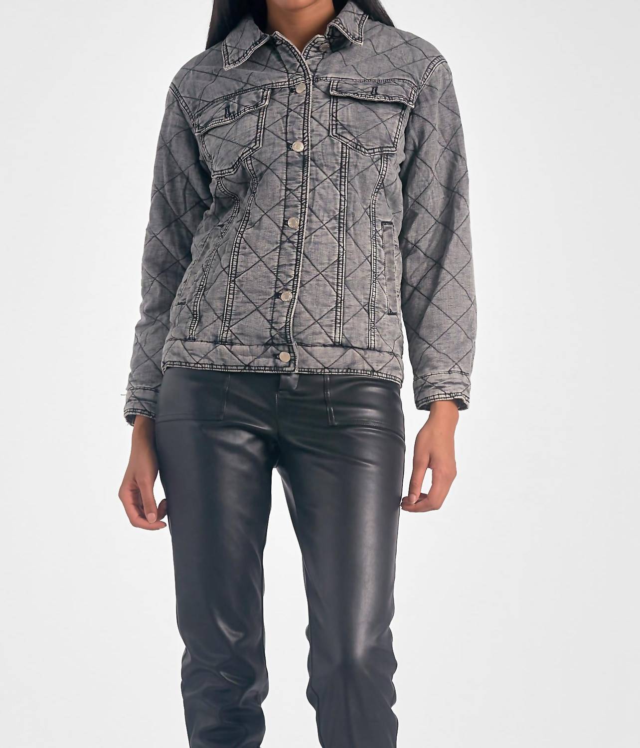 Elan - Denim Quilted Jacket