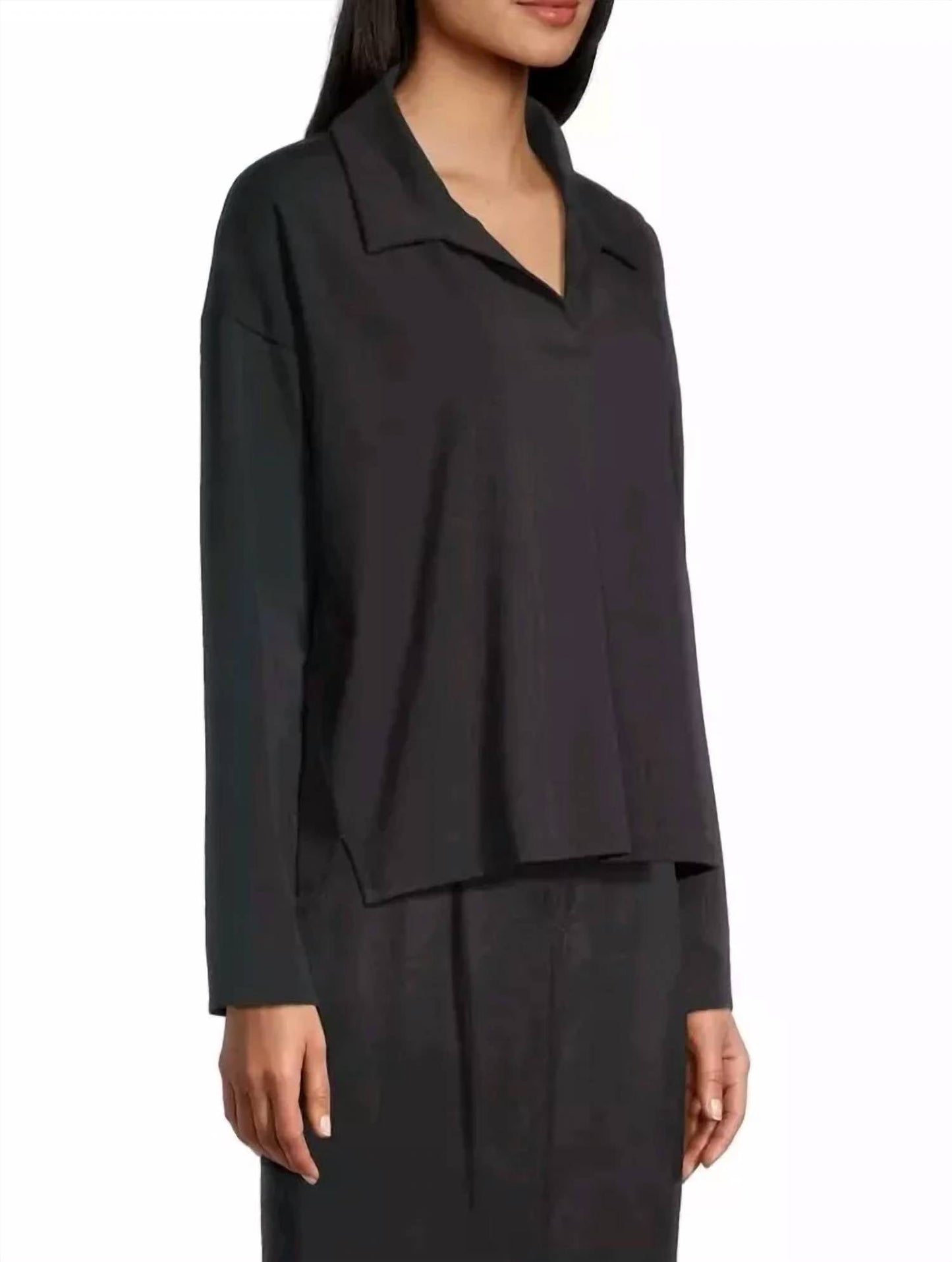 Eileen Fisher - Boxy Henley Top