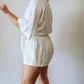 Mable - Button Down Collared Romper