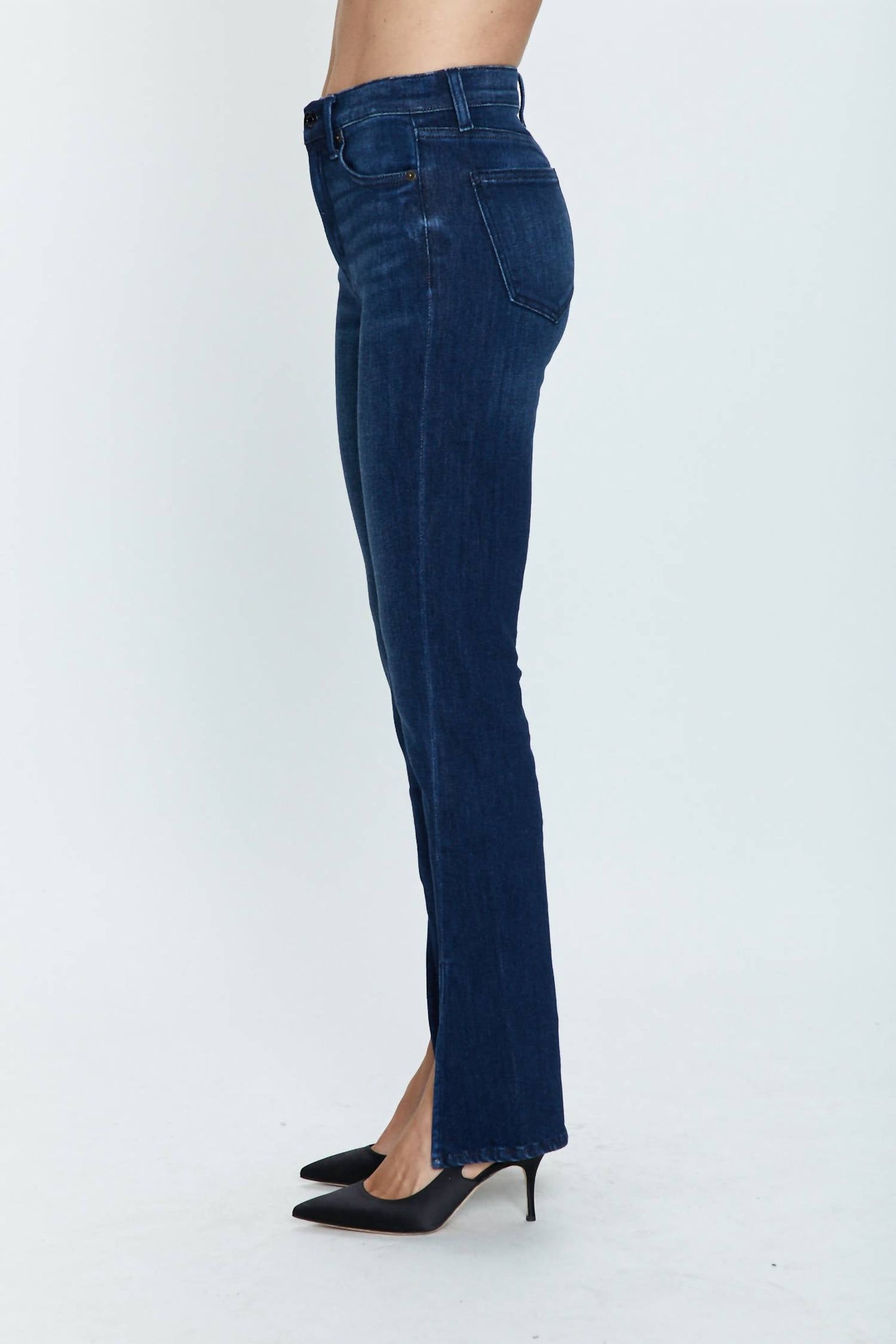 Pistola - Teagan High Rise Vented Slim Straight Jeans