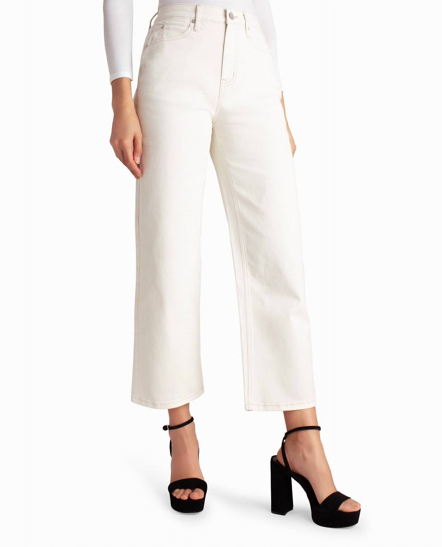 Nicole Miller - High Rise Wide Leg Ankle Jean