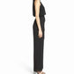 Vince Camuto - Roll Collar Mock Neck Blouson Chiffon Jumpsuit
