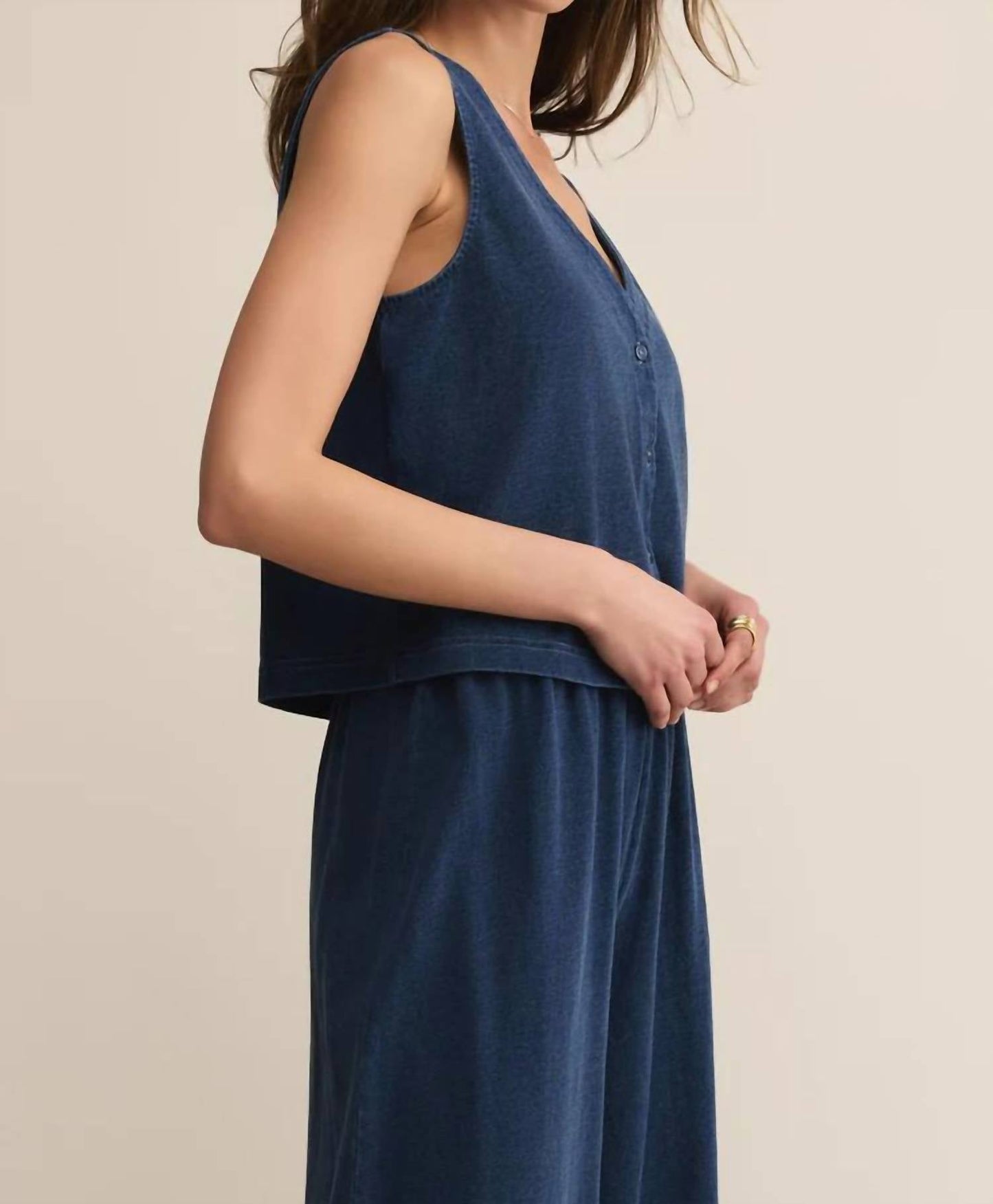 Z Supply - Solace Jersey Denim Top