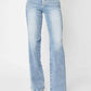 Judy Blue - Front Yoke Retro Wide Leg Denim Jeans