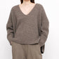7115 By Szeki - Chunky V-neck Sweater