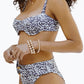 Soah - RILEY LEOPARD-PRINT BUSTIER UNDERWIRE BIKINI TOP
