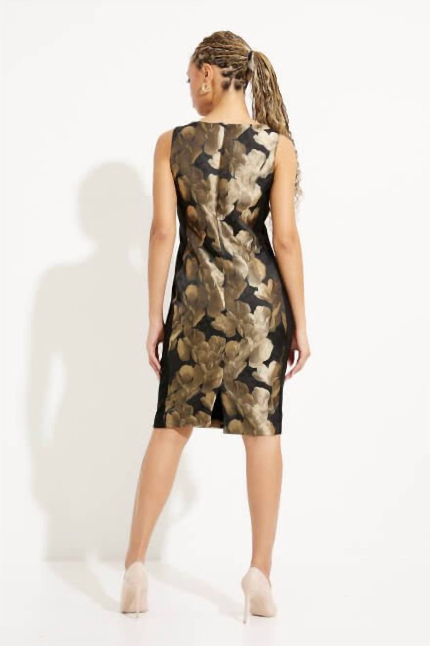 Joseph Ribkoff - Foil Leaf Dress