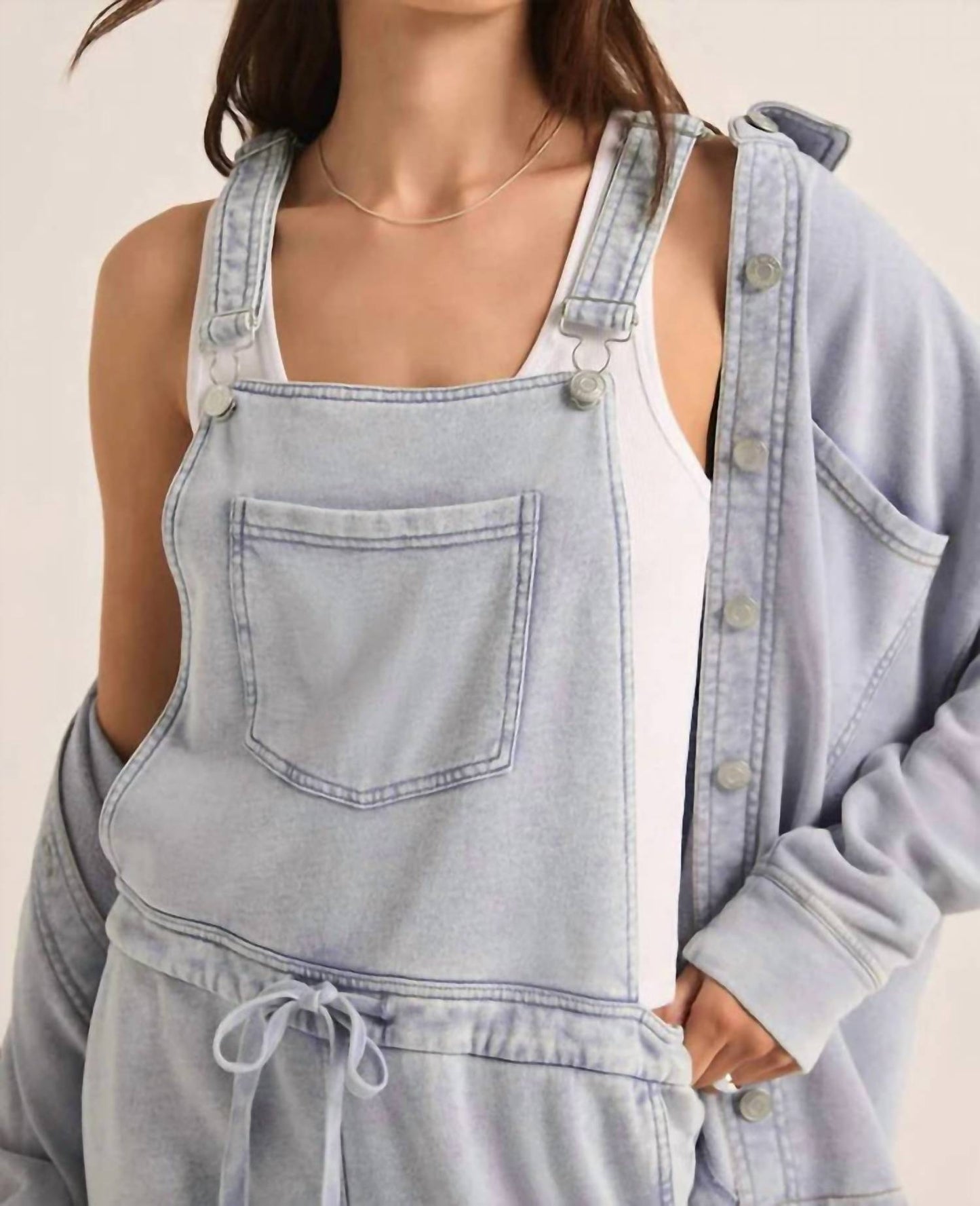 Z Supply - KNIT DENIM OVERALLS