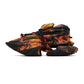 Balmain - Men's Unicorn Flame Printed Low-top Neo/leather Sneakers