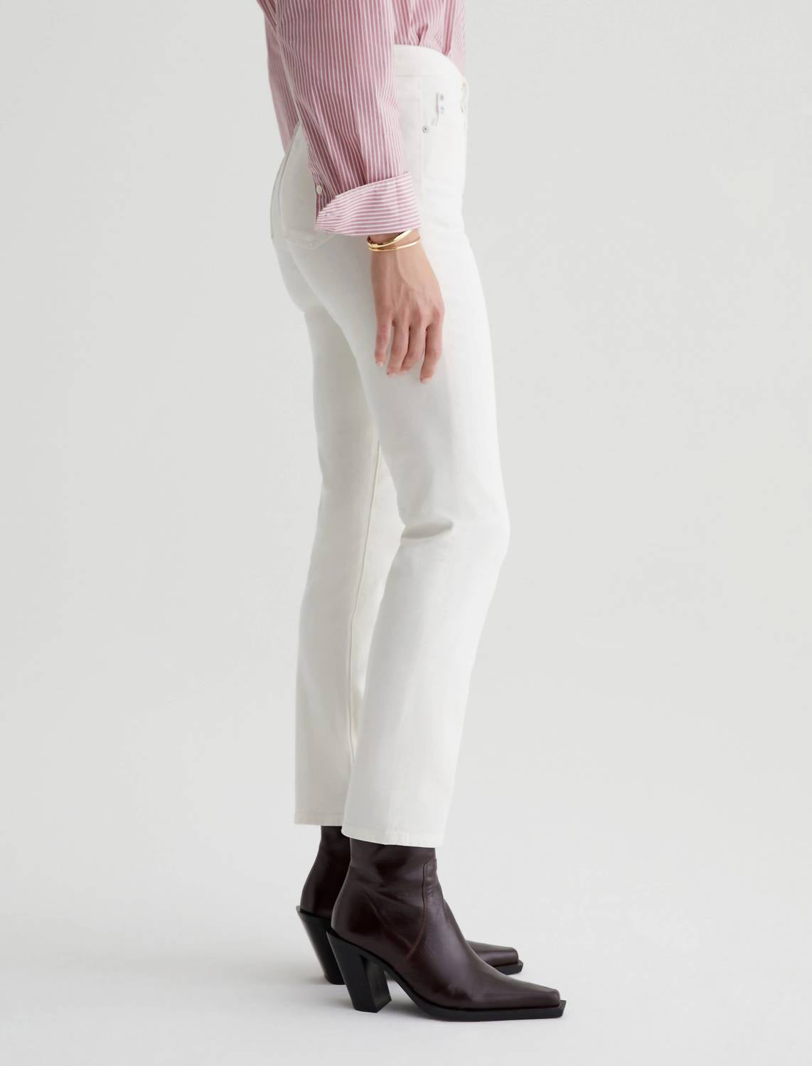 Ag Jeans - Mari Crop High-rise Slim Straight Jeans