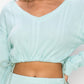 Haute Monde - Kiki Knit Crocheted Mesh Top And Knit Crocheted Mesh Skirt Set