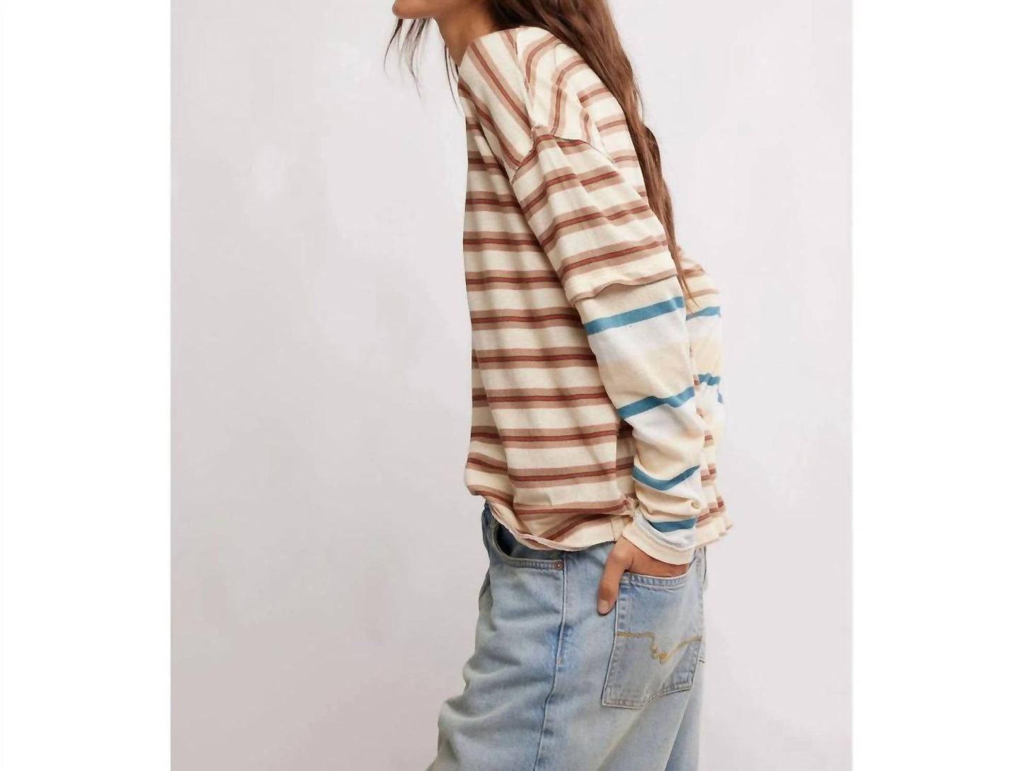 Free People - Nina Stripe Long Sleeve