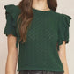 Entro - Ruffle Knit Sweater Top