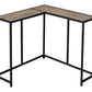 Corner Accent Console Table For Entryway, Unique L-Shaped Design