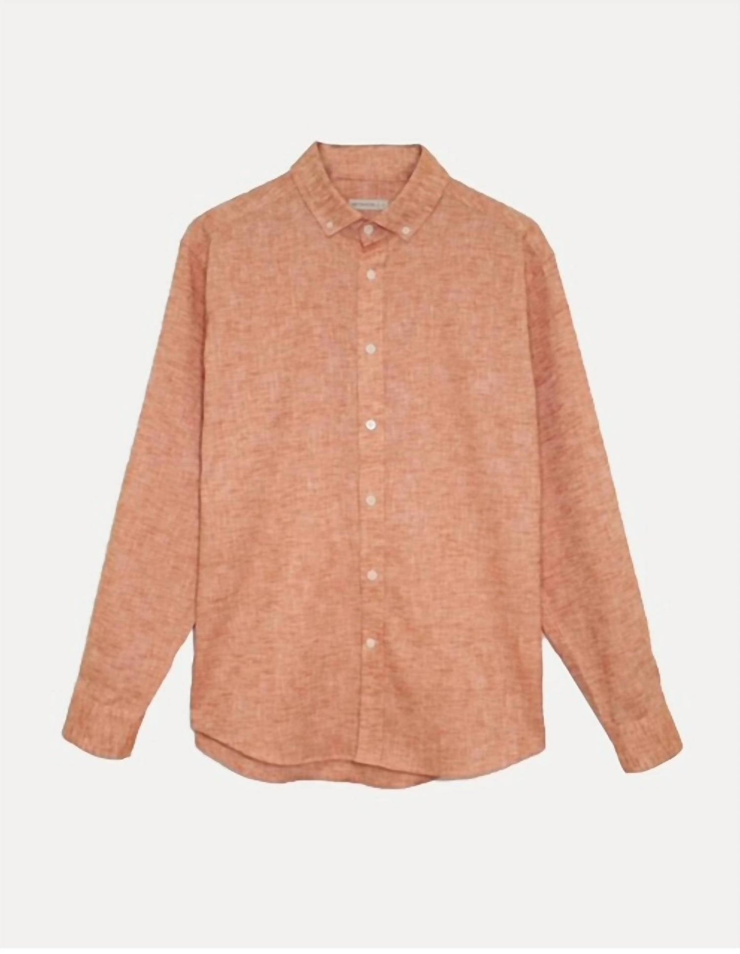 98 Coast Av. - Men's Linen Look Shirt