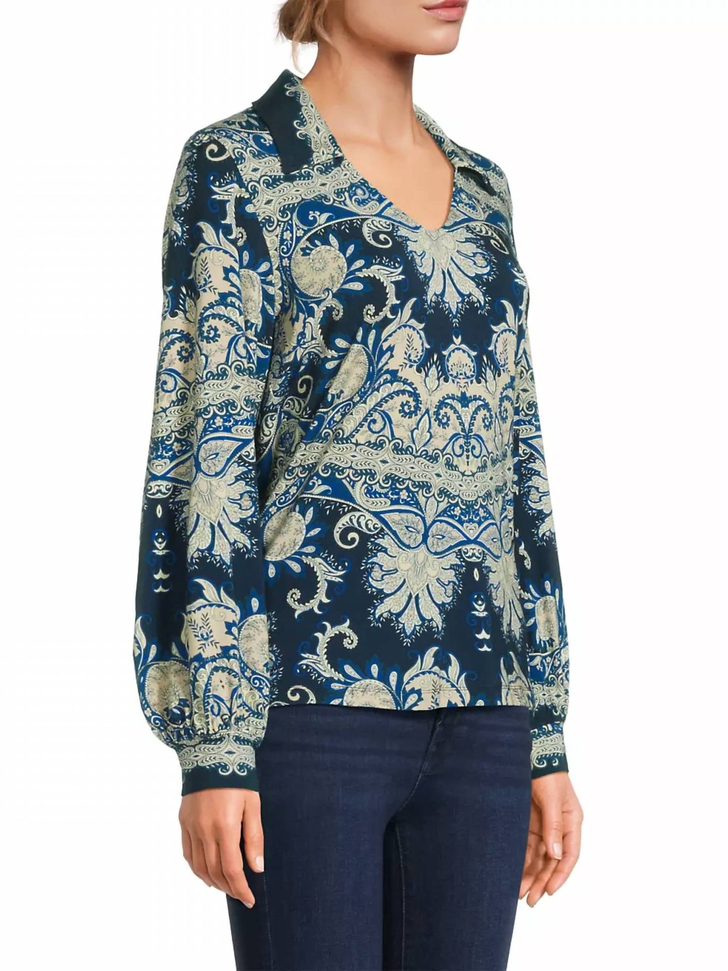 Johnny Was - Janie Favorite Puff Sleeve Polo