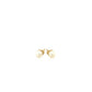 14k Yellow Gold Freshwater Cultured White Pearl Stud Earrings (4.0 mm)