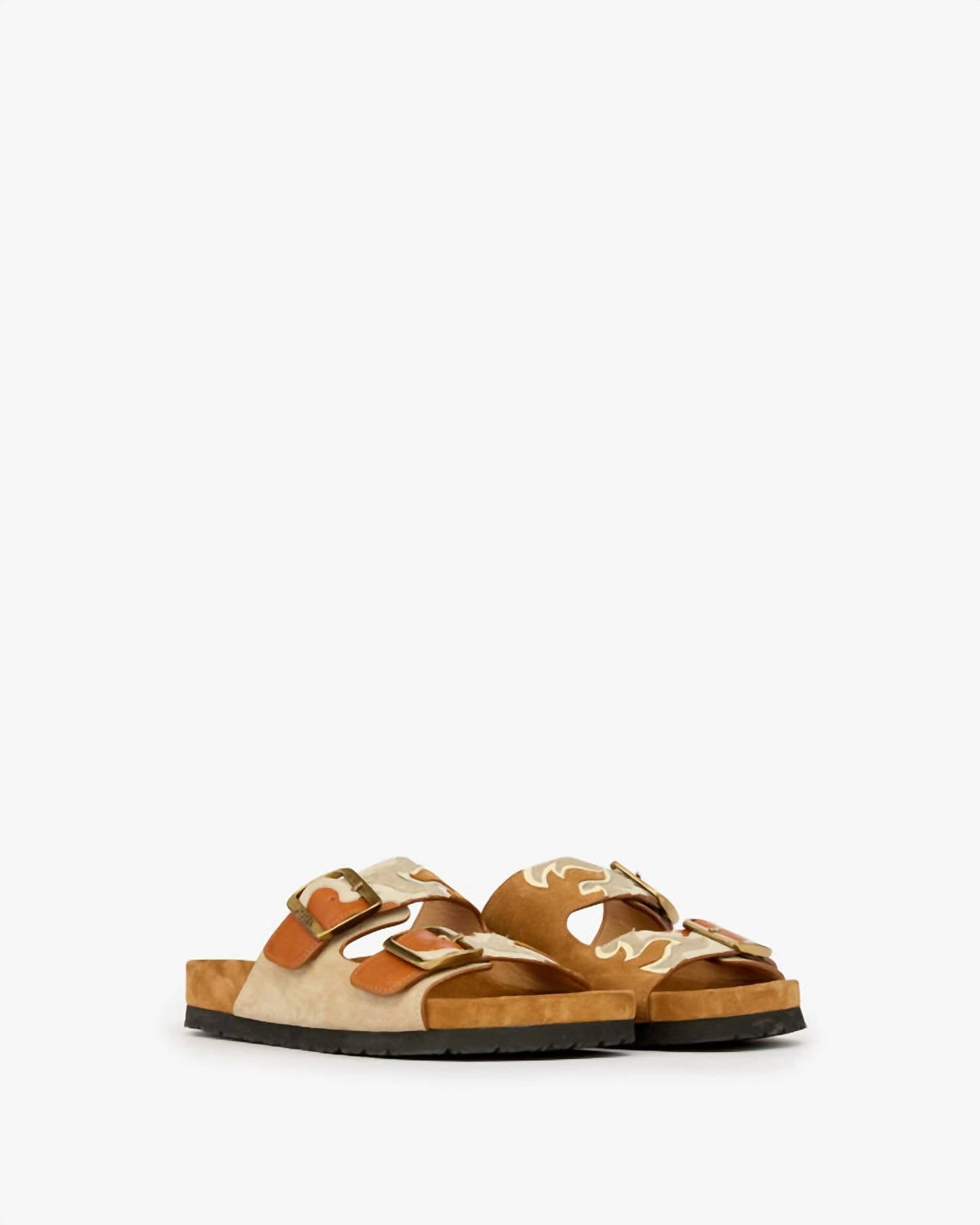 Isabel Marant - Women's Lelik Calfskin Leather Flame Pattern Sandals