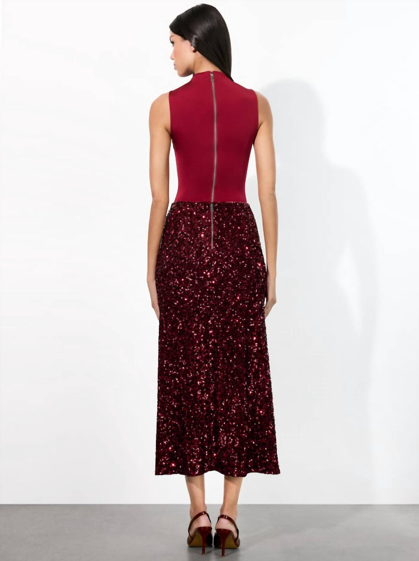 Alice + Olivia - Maeve Sequin Slip Skirt
