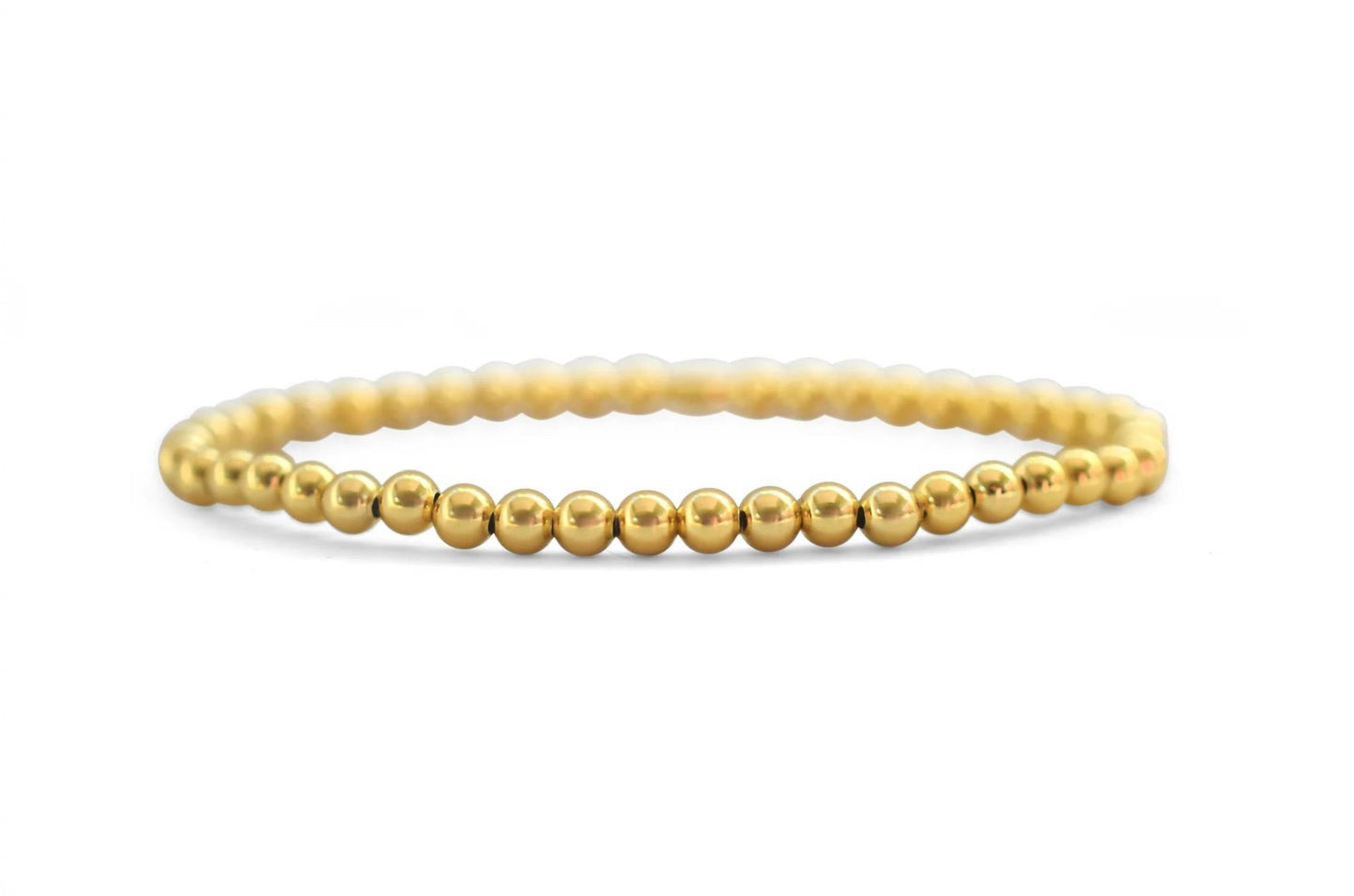 Stia - Classy & Comfortable Beaded Stretch Bracelets - 4mm Round