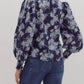 Entro - Ruffle Neck Floral Top