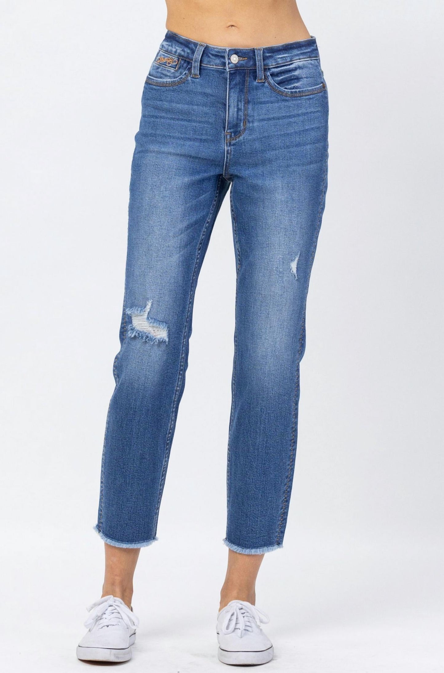 Judy Blue - Howdy High Waist Boyfriend Jean With Seam Stitch