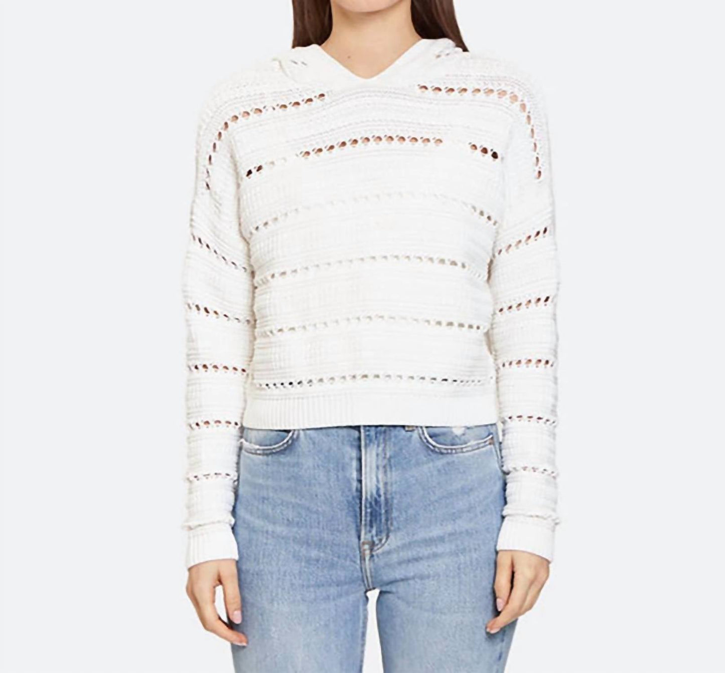 Autumn Cashmere - Solid Pointelle Hoodie