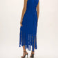 Joseph Ribkoff - Circle Fringe Sleeveless Midi Sheath Dress