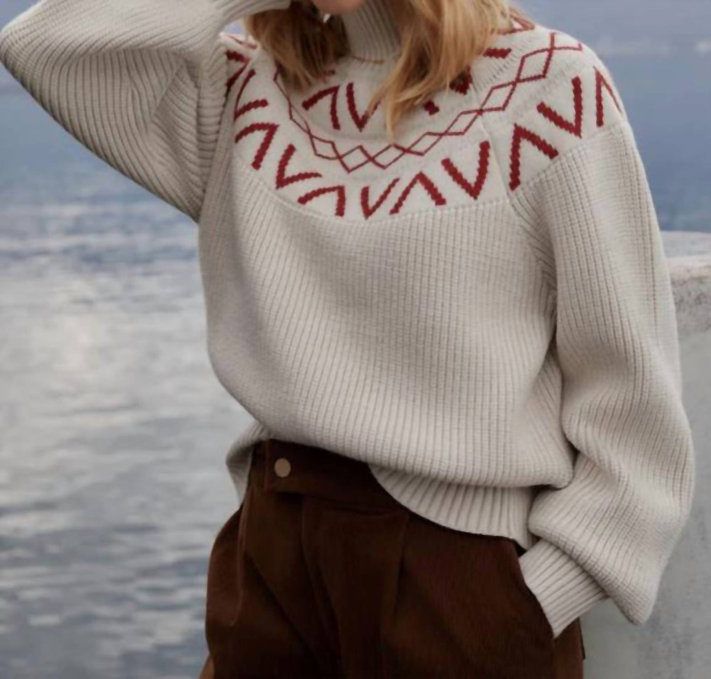 Varley - Marcie Fairisle Yoke Knit